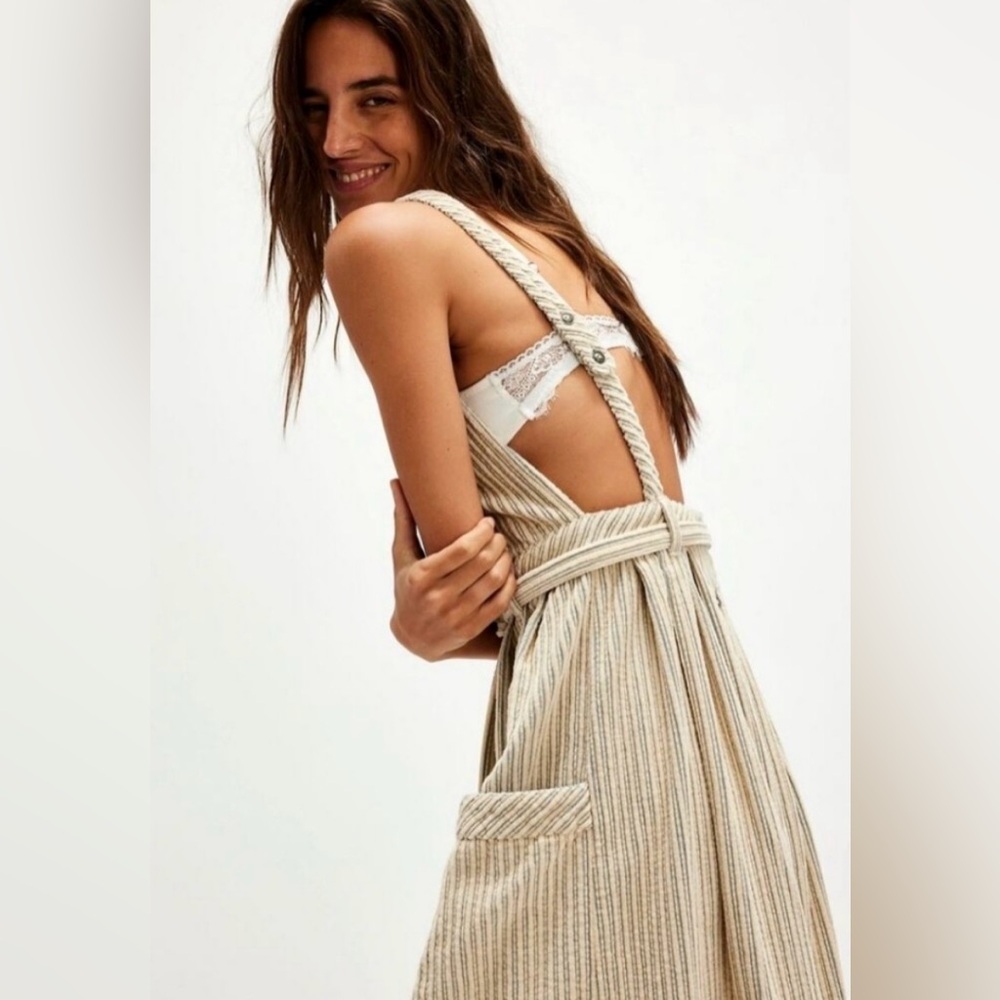 Free People Cream Corduroy Dress - Picture 3 of 10